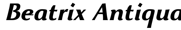 Beatrix Antiqua font preview